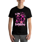 50 Year Old Birthday Flower It's My 50th Birthday Squad  Summer-ready Fabric T-Shirt