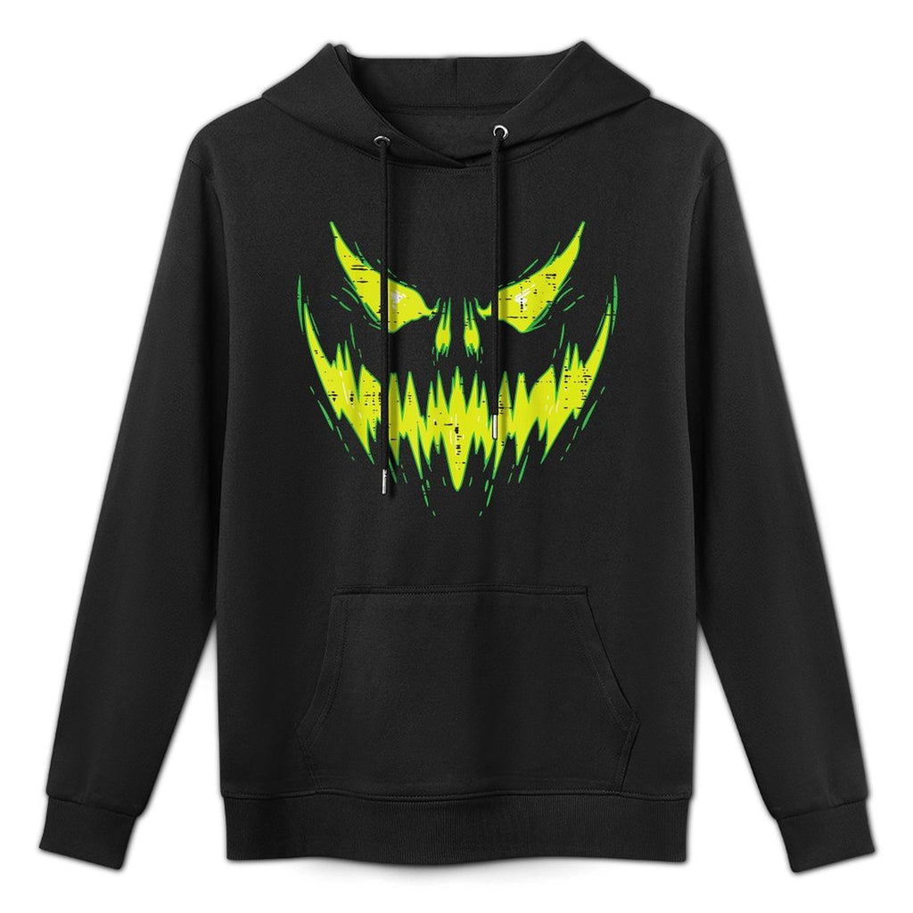 Scary Pumpkin Jack O Lantern Face Halloween Men Boys Kids Versatile Streetwear Hoodie