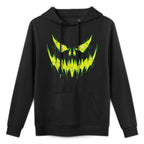 Scary Pumpkin Jack O Lantern Face Halloween Men Boys Kids Versatile Streetwear Hoodie