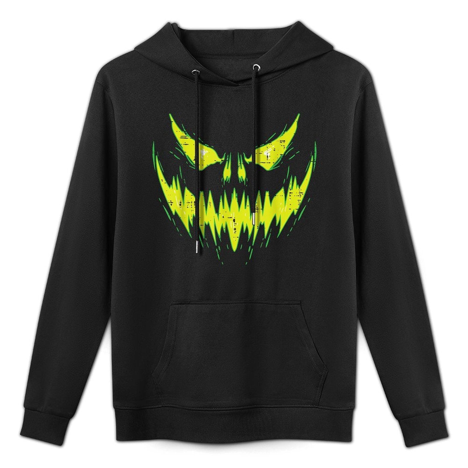 Scary Pumpkin Jack O Lantern Face Halloween Men Boys Kids Versatile Streetwear Hoodie