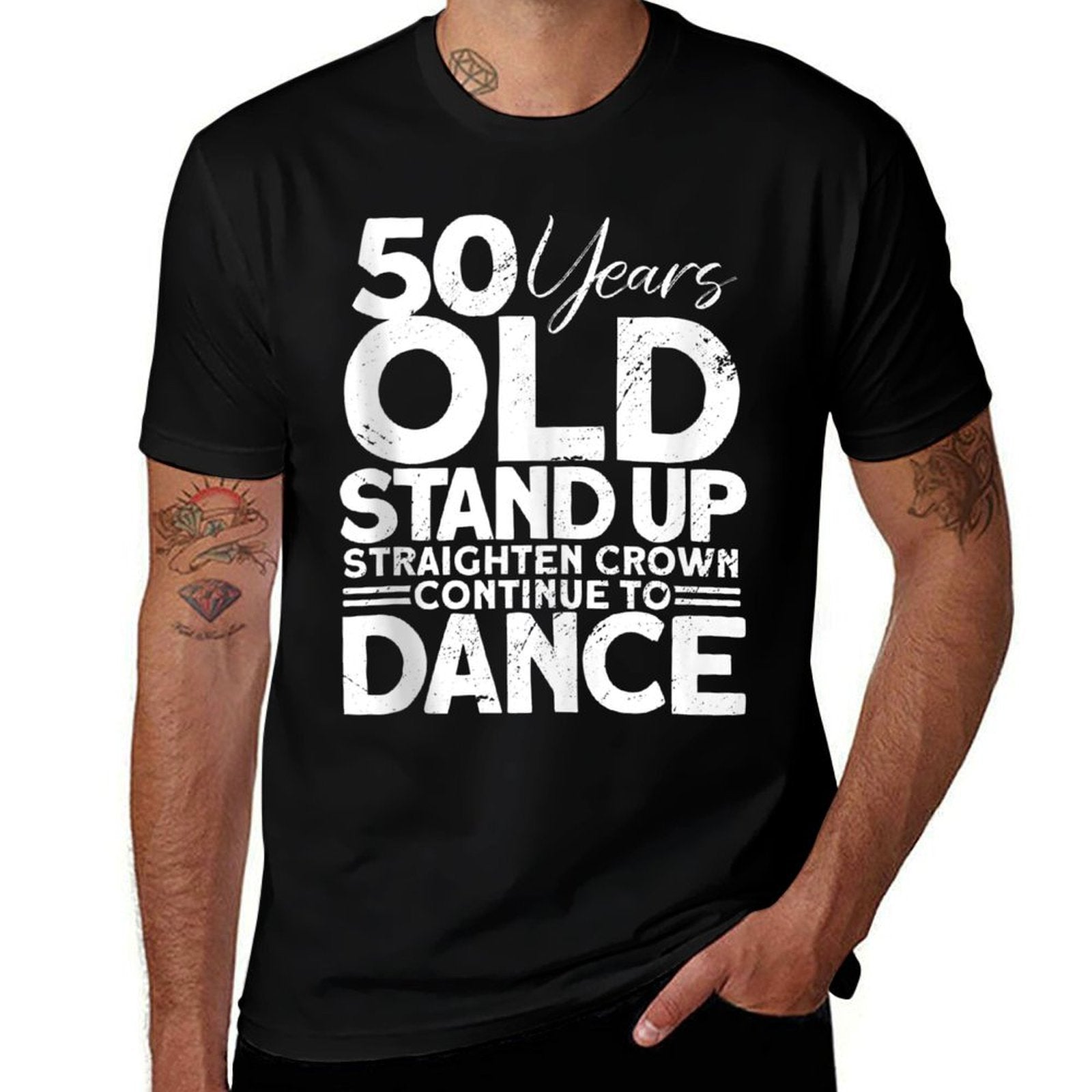 50th Years Old - Funny 50th Birthday  Tagless Design T-Shirt