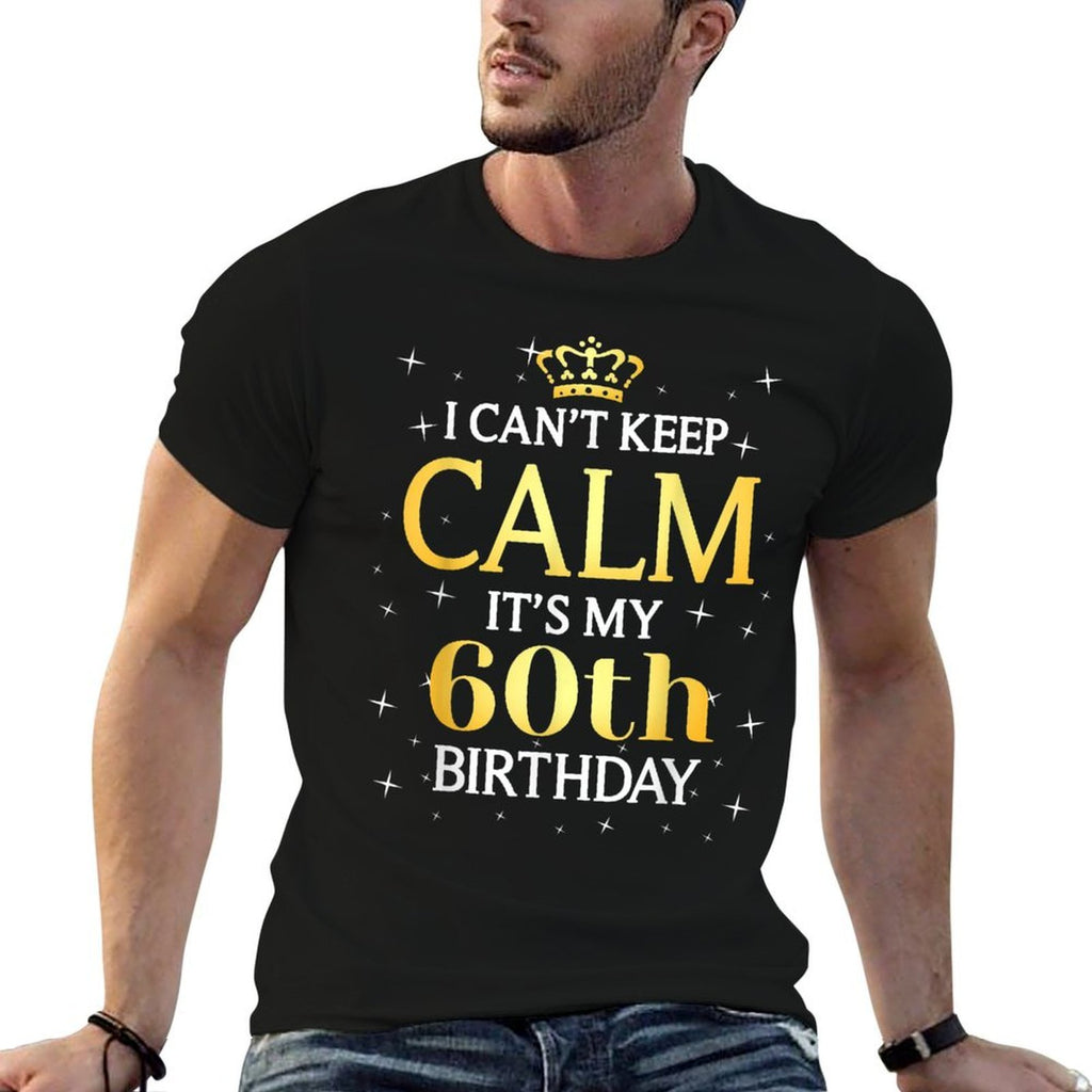 60 Year Old Men Women Birthday Gift It's My 60th Birthday  Polyester Blend T-Shirt