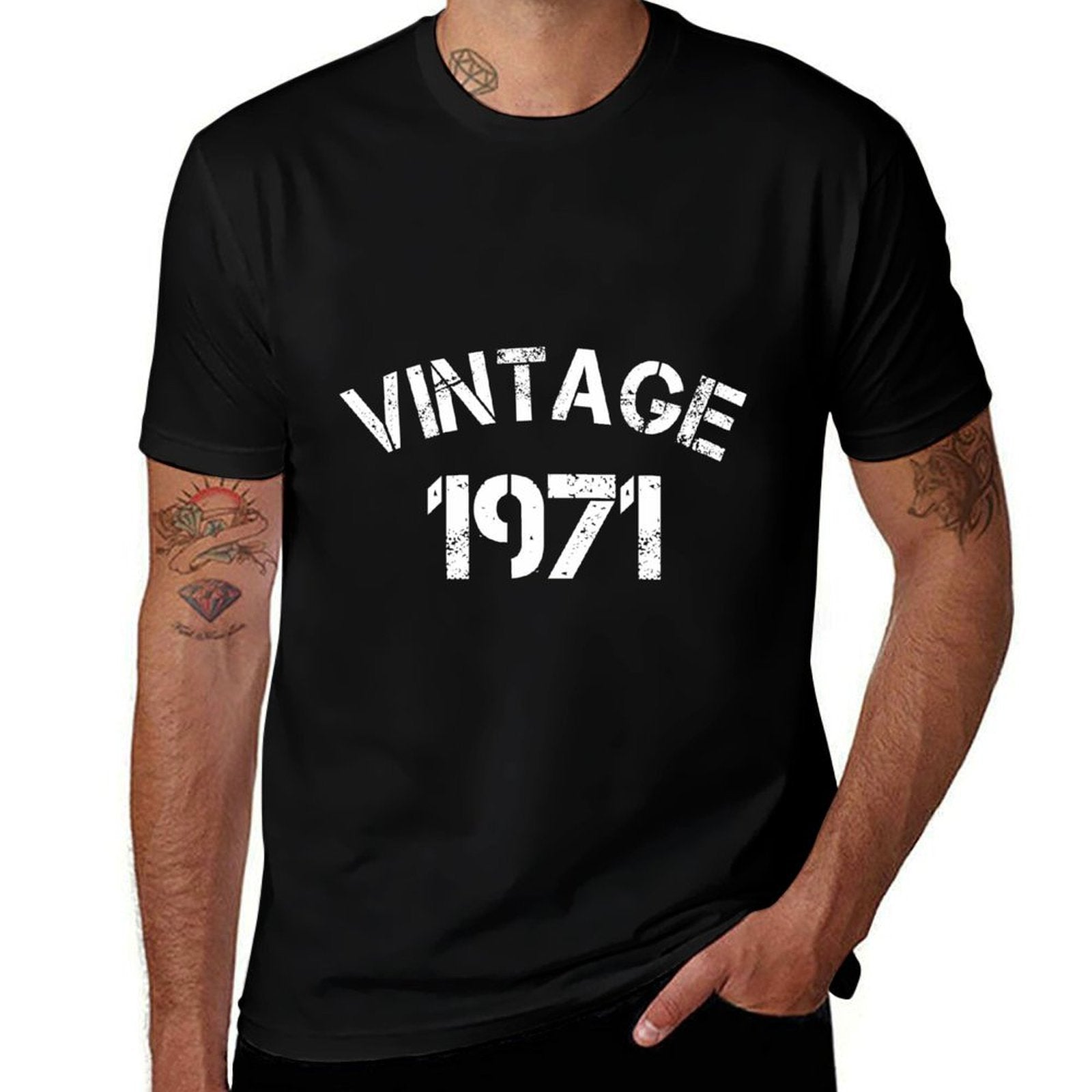 50th Anniversary Fifty Years Birthday Vintage Born 1971  Quick-drying T-Shirt
