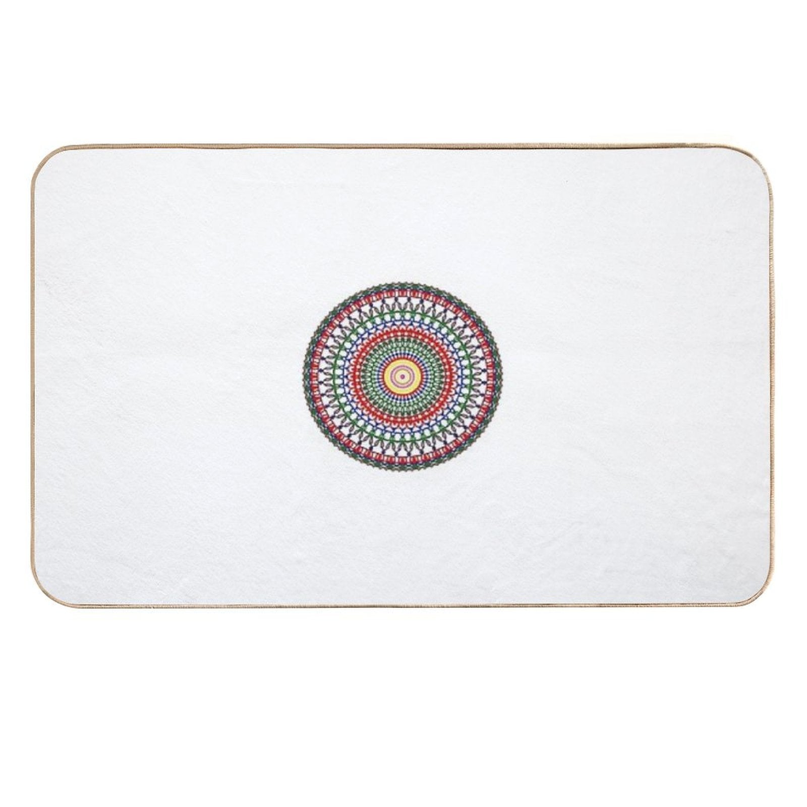 Bold & Proud Mandala  LGBTQ+ Pride Art Celebrating Courage & Radiant Identity  Absorbent Bath Mat