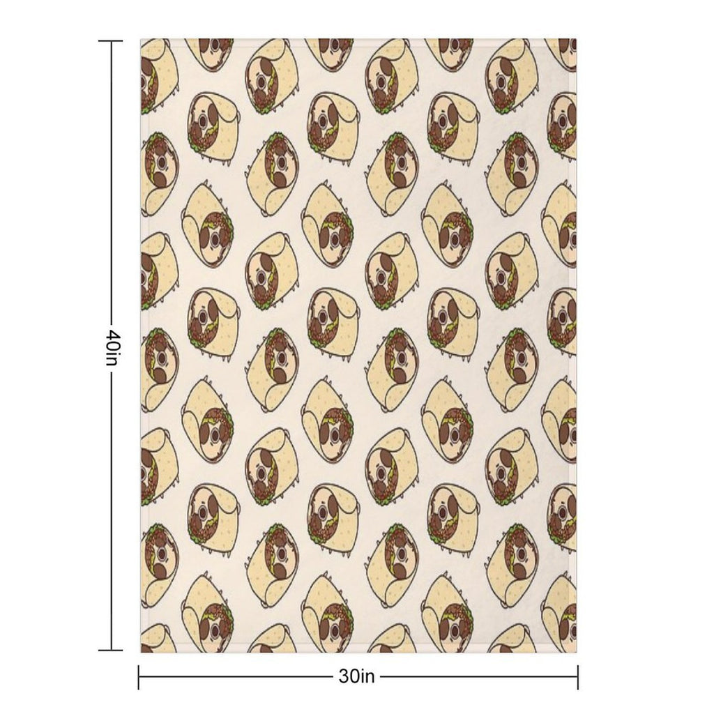 Burrito Puglie Anti-pilling Throw Blanket
