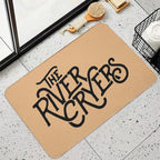 River Cryers Black Logo on Merch  Non-Slip Bath Mat