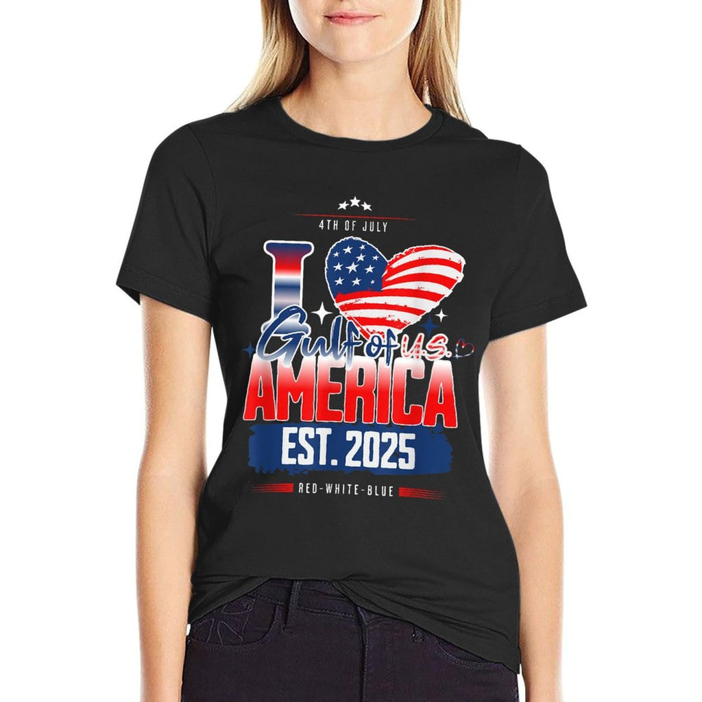 4th of July Gulf of U.S America Patriotic Red White Blue  Versatile T-Shirt