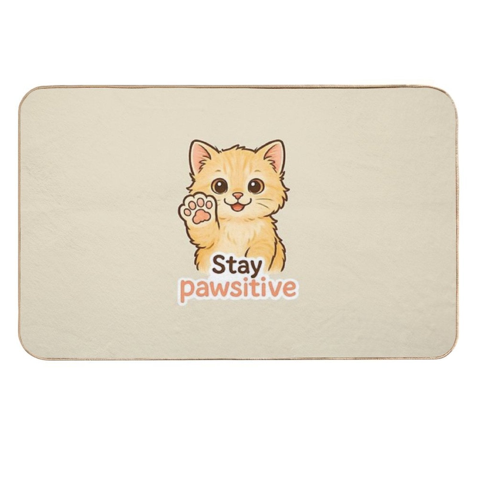 Stay Pawsitive  Long-Lasting Bath Mat