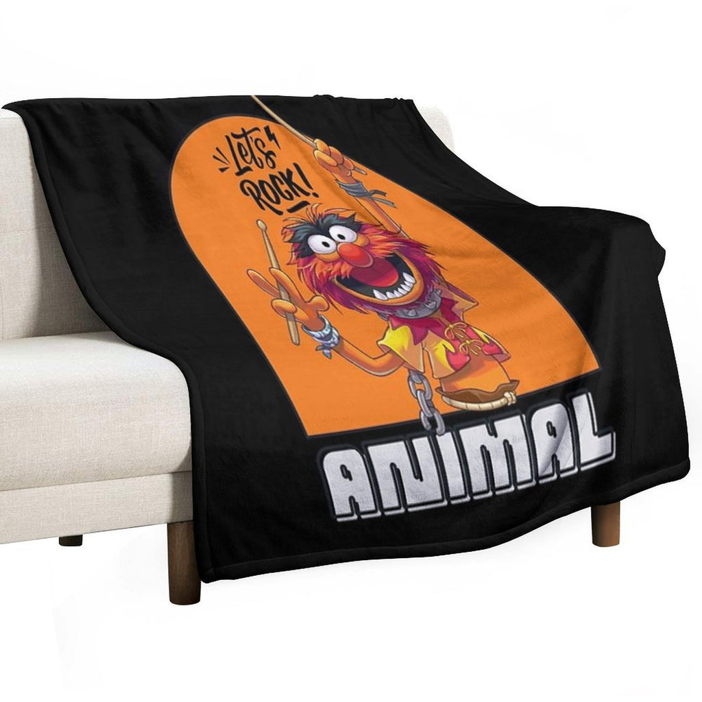 Muppets - Animal (Let's Rock!) Sustainable Throw Blanket