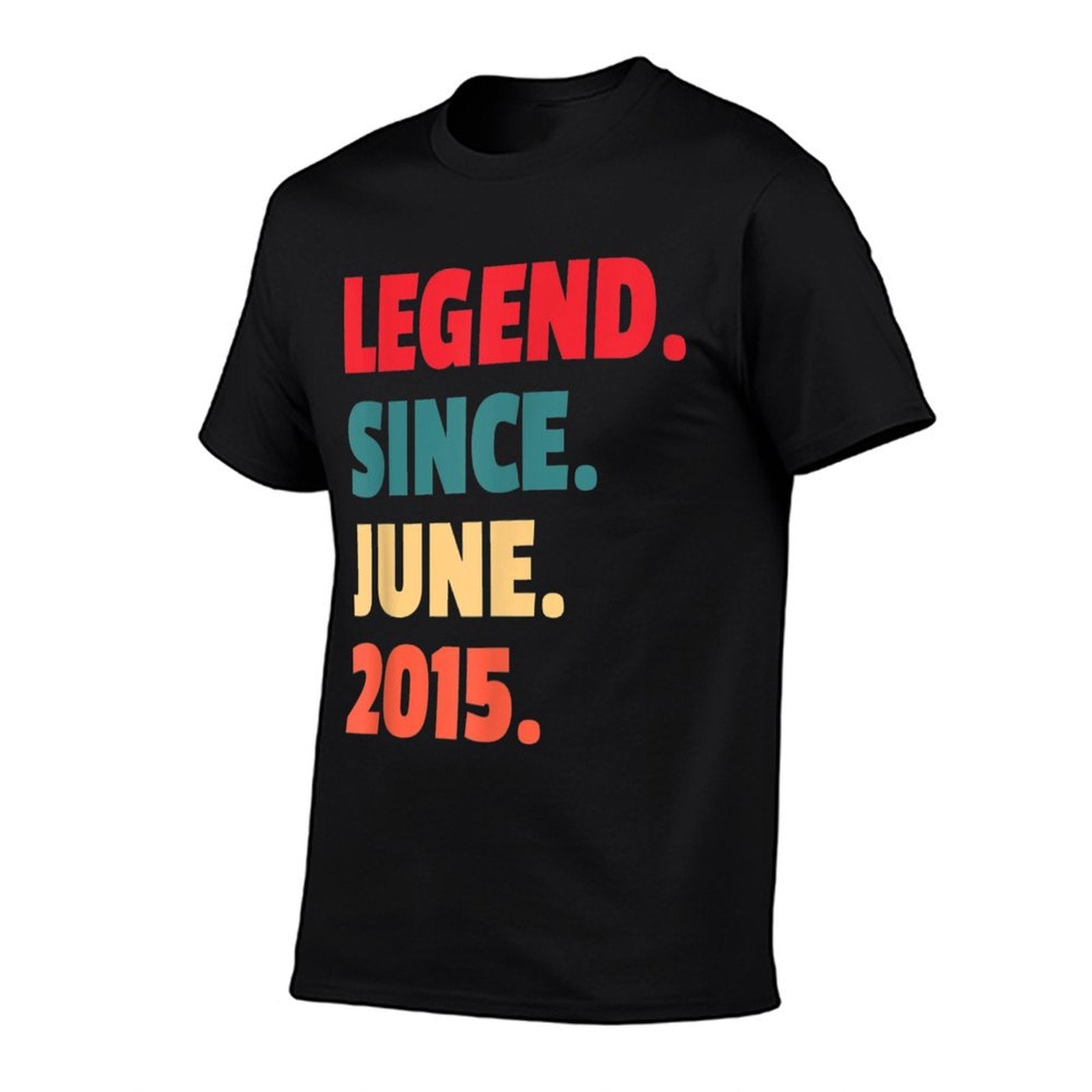 7th Birthday Legend Since June 2015 7 Years Old Vintage  Vintage-inspired T-Shirt