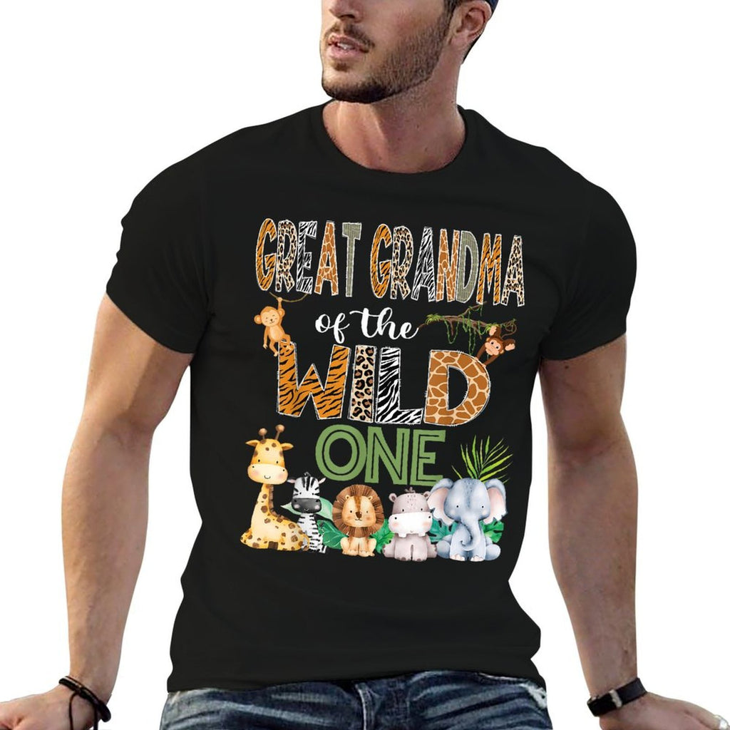 Great Grandma Of The Wild One 1St Birthday Safari Zoo Jungle  Breathable T-Shirt