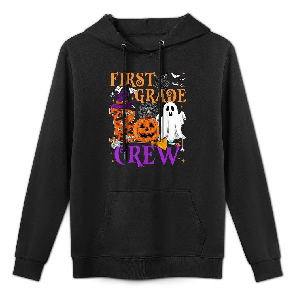 1st Grade Boo Crew Teacher Student Funny Halloween Costume Durable Construction Hoodie