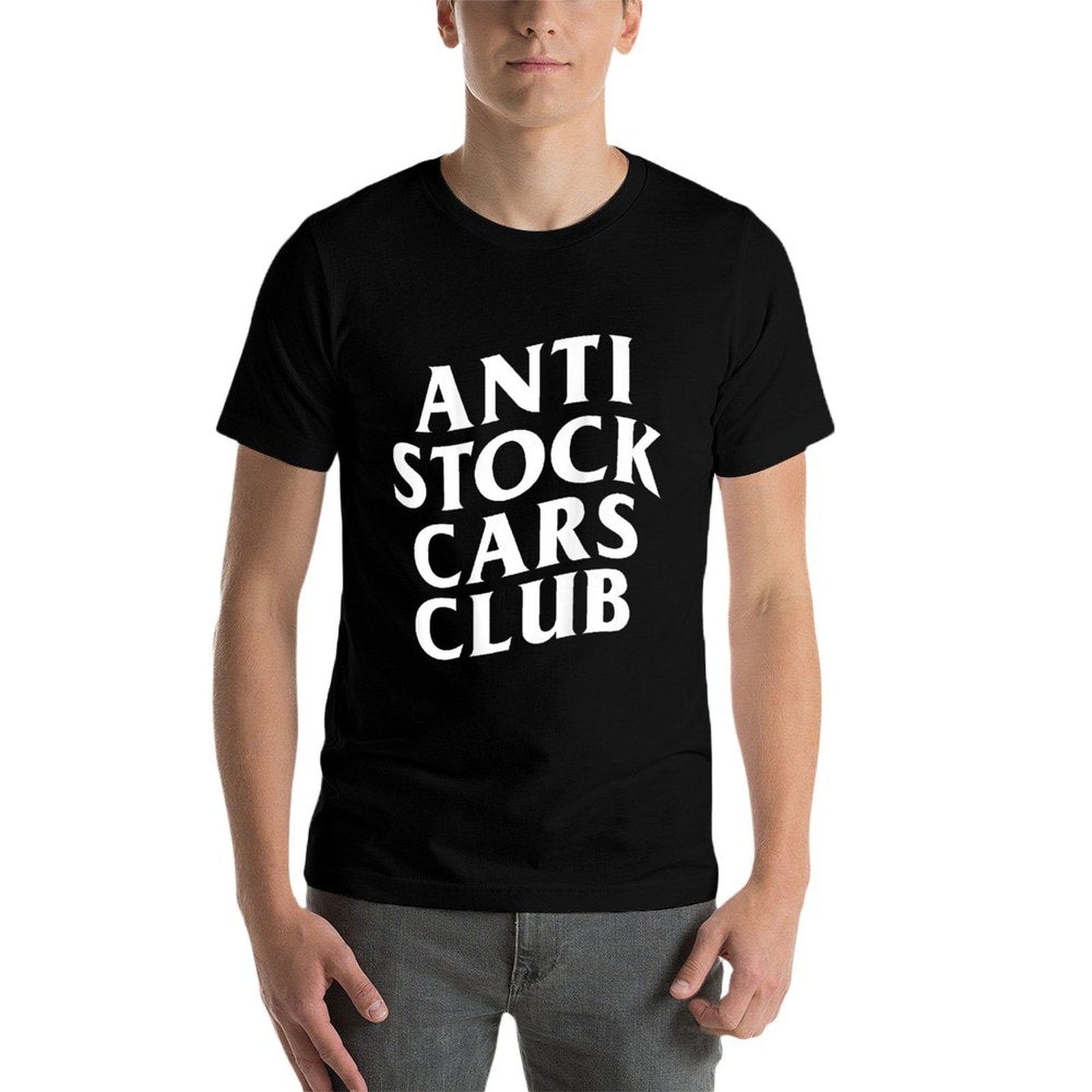 Anti Stock Cars Club Funny Meme (ON BACK)  Relaxed-fit T-Shirt