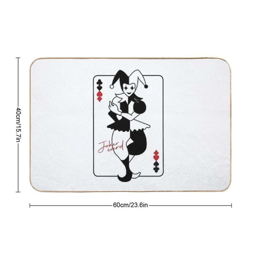 Joker Card  Absorbent Bath Mat