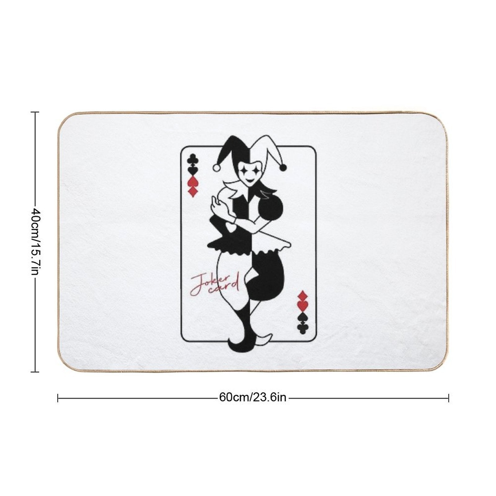 Joker Card  Absorbent Bath Mat