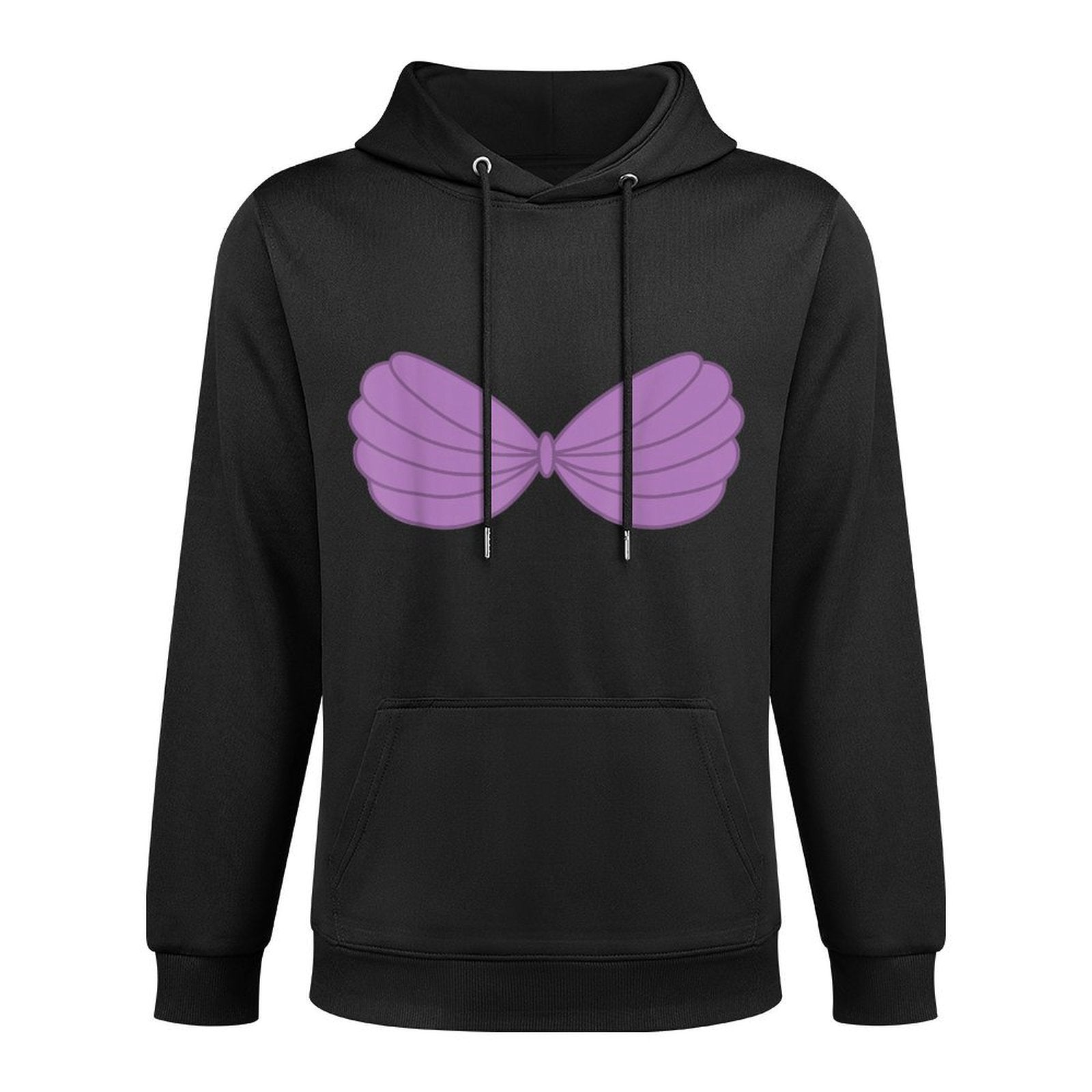 Purple Mermaid Seashell Bra Costume Customizable Surface Hoodie