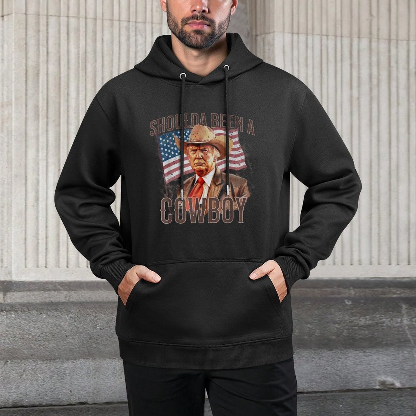 Should Have Been A Cowboy Trump 2024 4th Of July US Relaxed Fit Hoodie