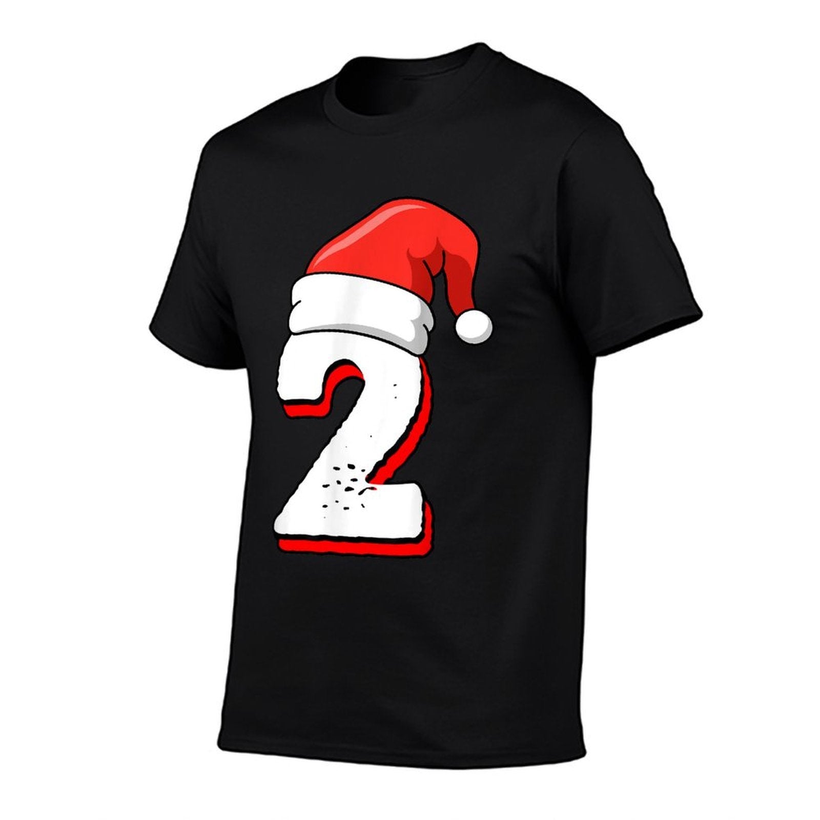 2nd Birthday Christmas Number 2 Years Old Birthday  Cotton T-Shirt