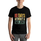 00 Days Without A Dad Joke Funny Men Fathers Day  Versatile T-Shirt