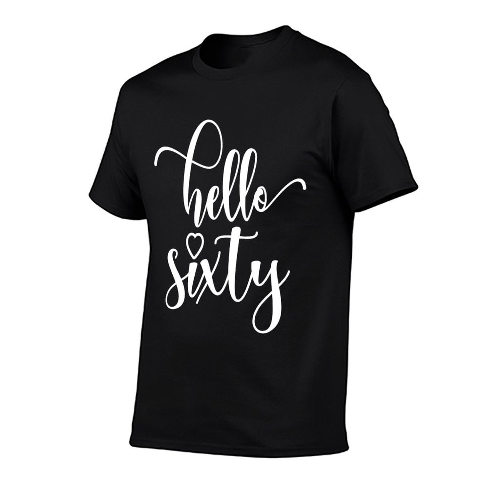 60th Birthday, For Women, Hello Sixty, 60 Years Old, Cute Sweatshirt  Heathered Texture T-Shirt