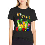 Hey Im One First Birthday One Year Old Fruit Matching  Easy-care T-Shirt