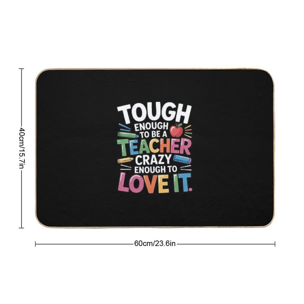 Crazy Teacher Men Women Funny School Teachers  Easy To Clean Bath Mat