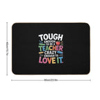 Crazy Teacher Men Women Funny School Teachers  Easy To Clean Bath Mat