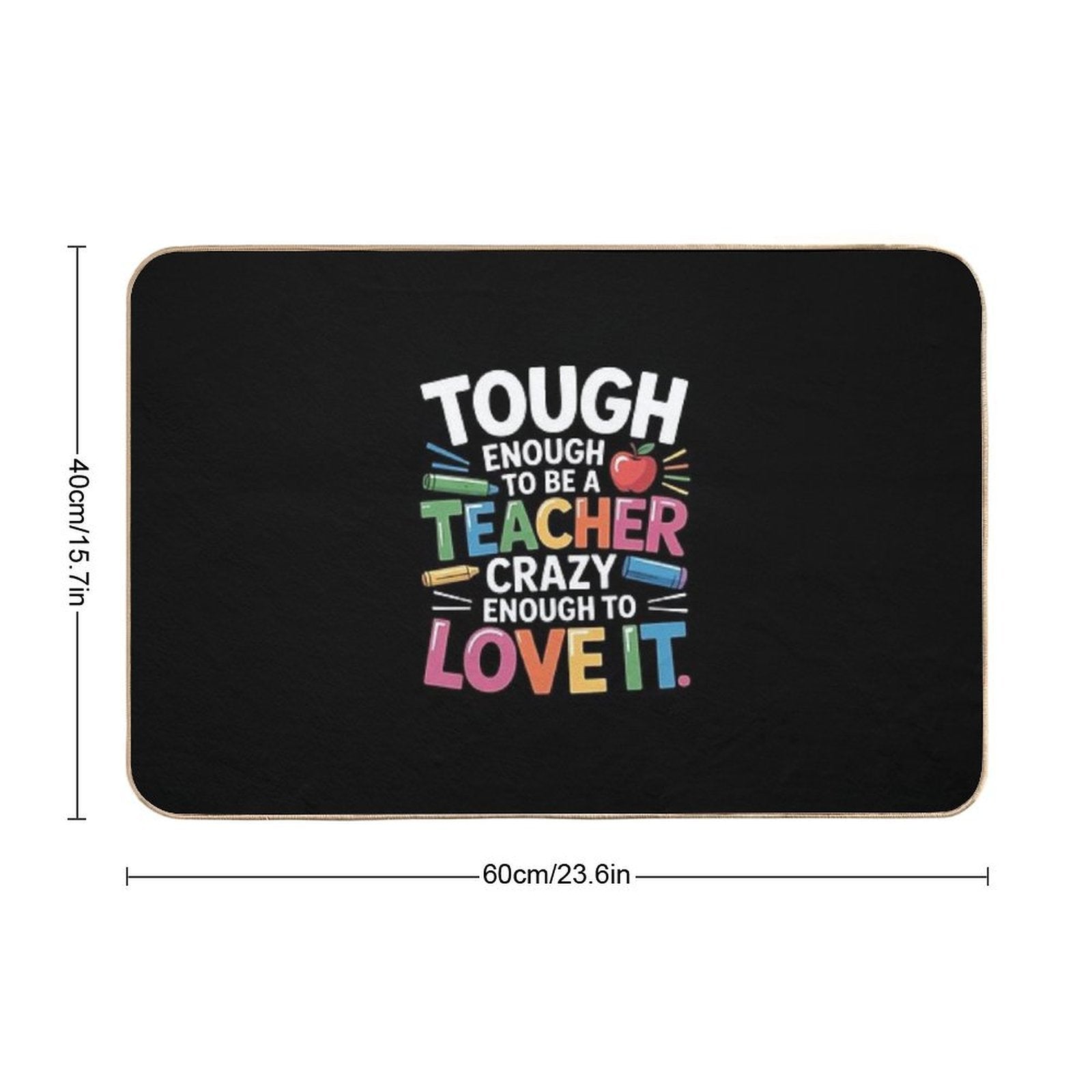Crazy Teacher Men Women Funny School Teachers  Easy To Clean Bath Mat