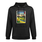 Hiroshige's Twilight Hill at Meguro in The Eastern Capital Premium Relaxed Fit Hoodie