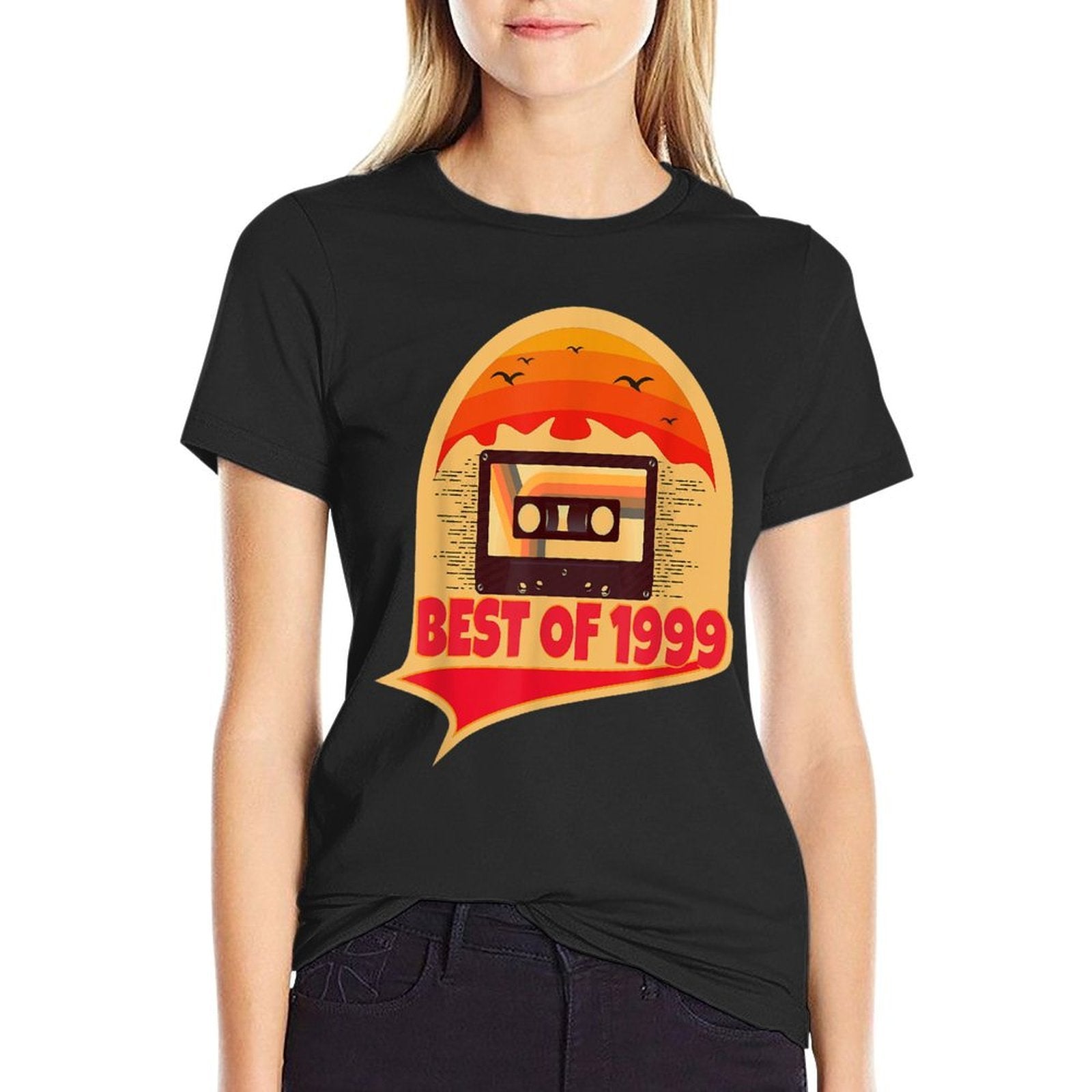 21 Year Old Birthday Tshirt Gifts Best Of 1999 21st Birthday  Ribbed Collar T-Shirt