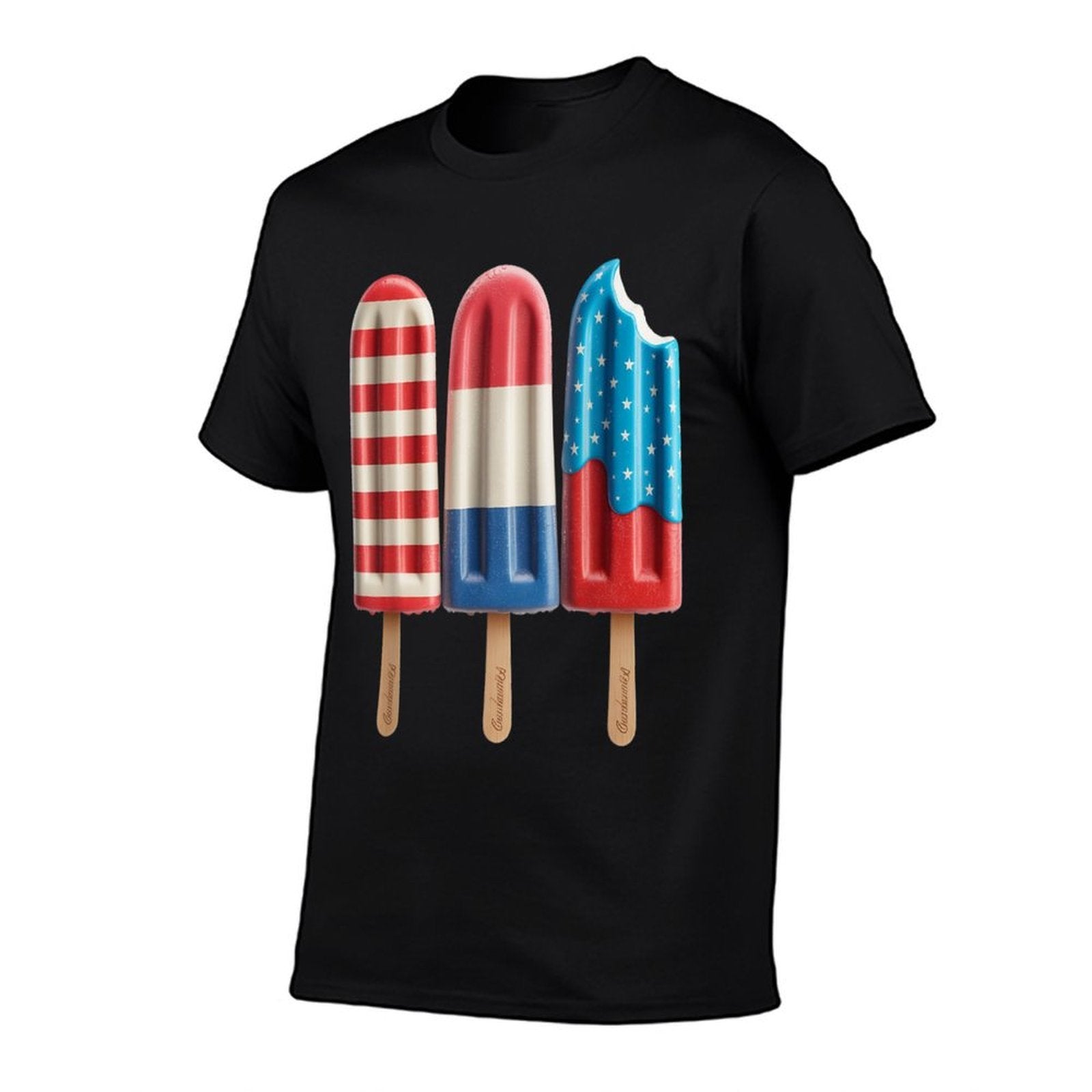 4th Of July Bomb Popsicle Red White Blue American  Odor-resistant T-Shirt