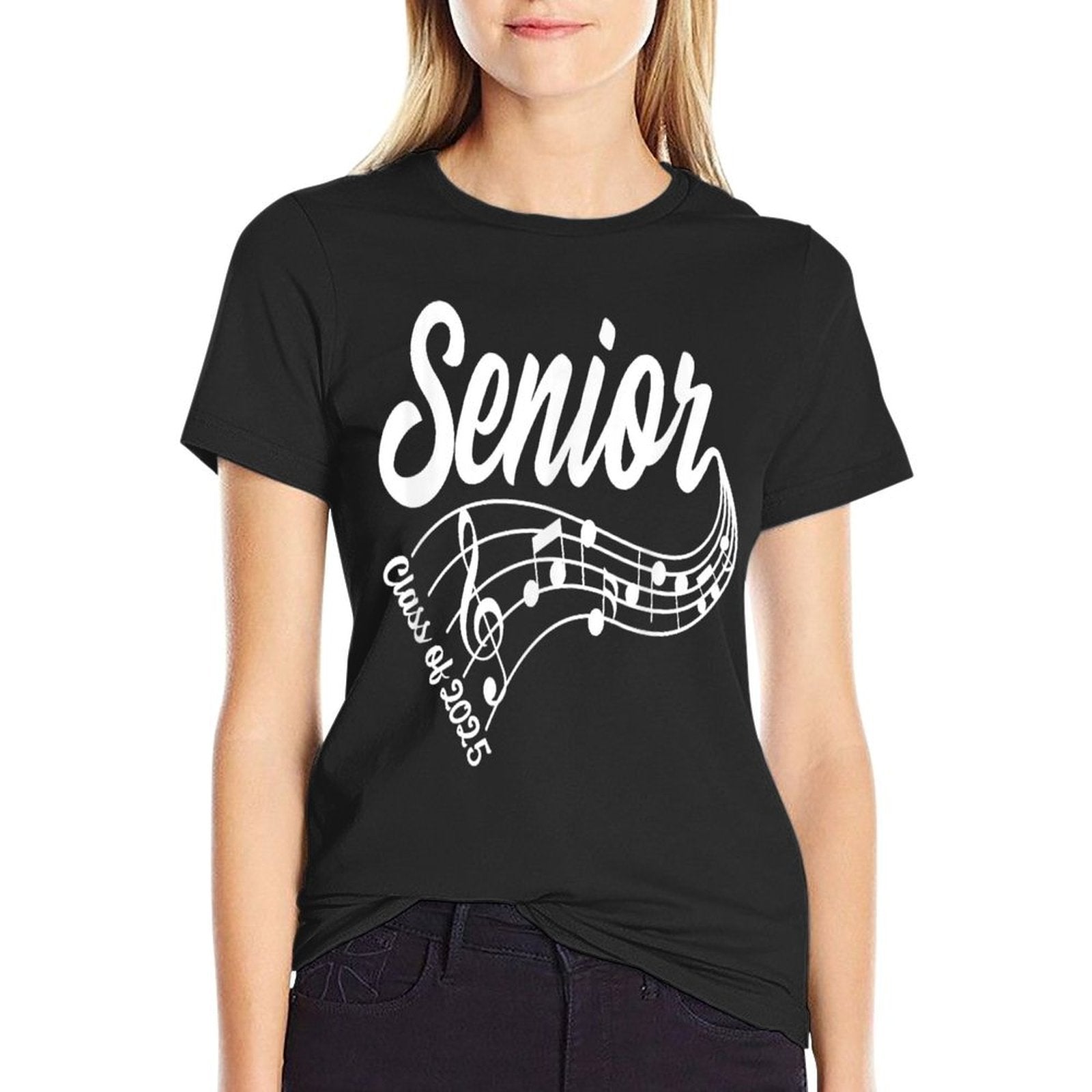 2025 Senior Choir Band Orchestra Class of 2025 Music Notes  Stretchy T-Shirt