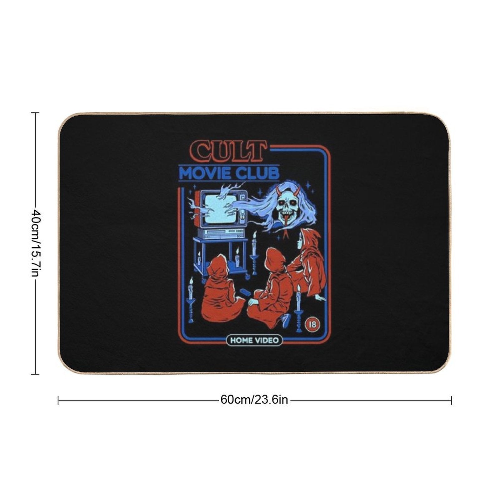 Cult Movie Club  Repositionable Bath Mat