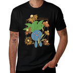 Pokémon Oddish 0043 Happy Jumping Floral Portrait  Stretchy T-Shirt