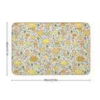 Capybaras in Gold  Easy To Clean Bath Mat