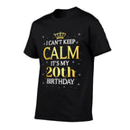 20 Year Old Men Women Birthday Gift It's My 20th Birthday  Trendy Pattern T-Shirt