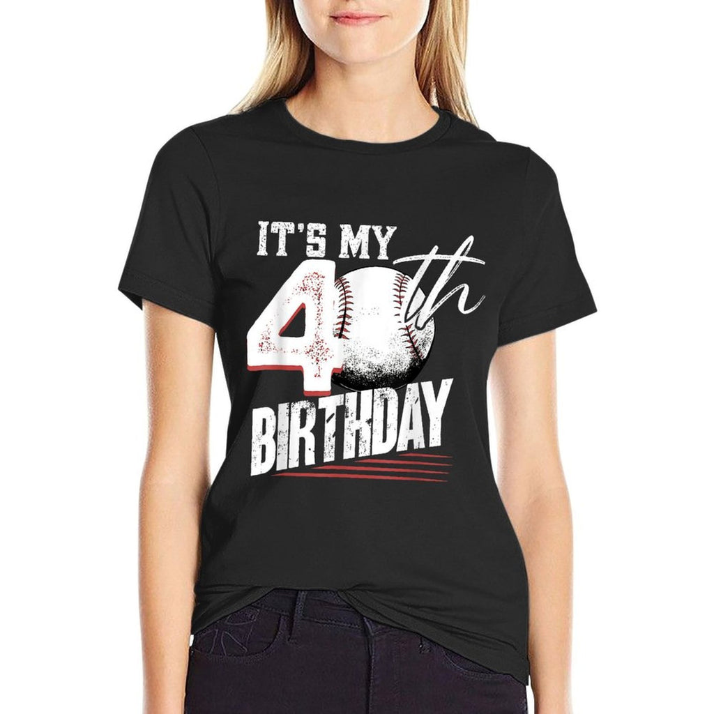 40 Years Old Vintage Baseball 40th Birthday  Durable T-Shirt