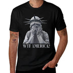 Funny Disappointed Statue of Liberty USA America Politics  Classic T-Shirt