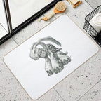 The Malaysian Rabbit-Eared Tortoise  Dirt-Trapping Bath Mat