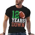 12th Birthday Football Twelve Year Old Football Player  Versatile T-Shirt
