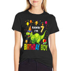 &#34;7th Birthday Dinosaur T Rex 7 Year Old Boy Kids&#34;  Eco-friendly Material T-Shirt
