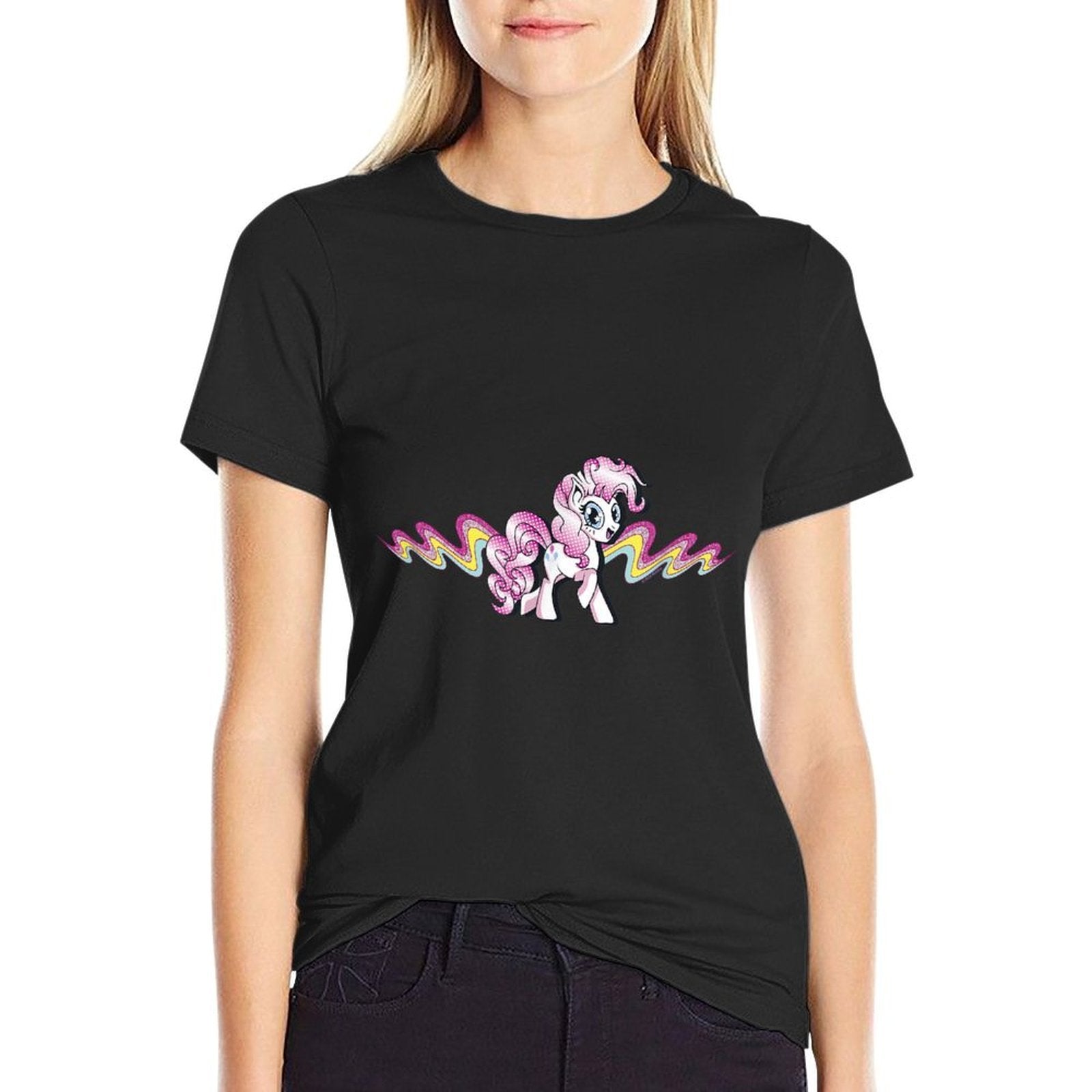 My Little Pony Friendship Is Magic Pinkie Pie Comic Wave  Cotton T-Shirt