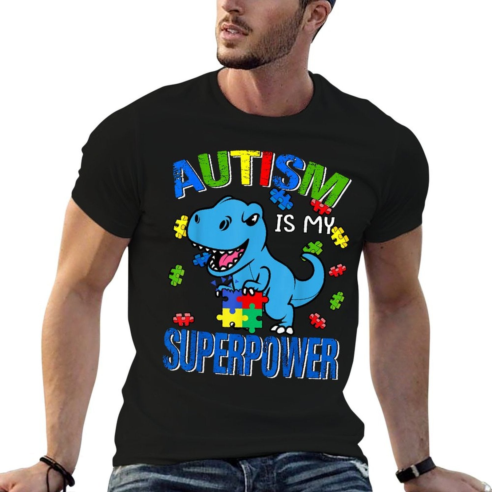 Autism Awareness Is My Superpower Kids Boys  Classic T-Shirt