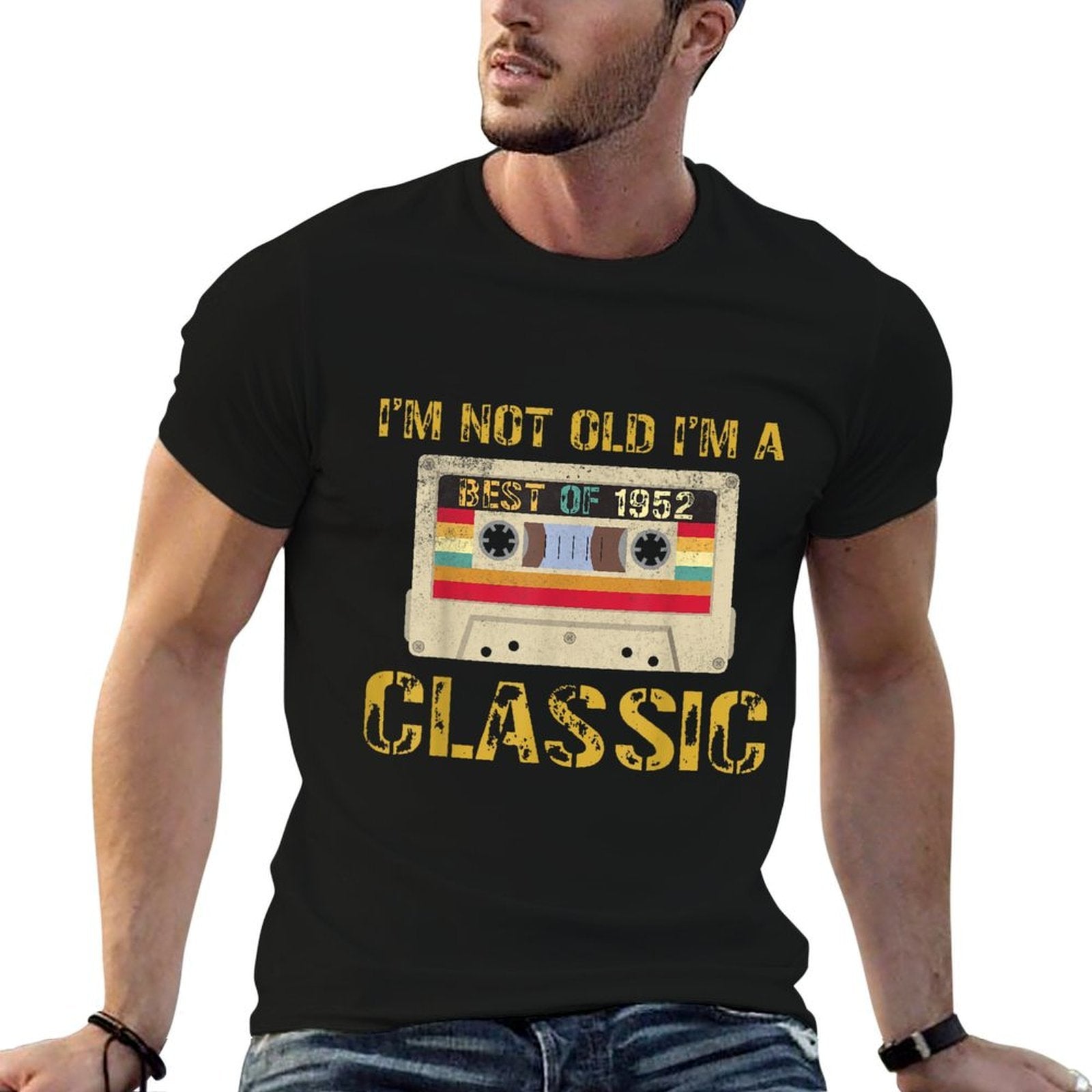 70 Birthday Decorations Men Best of 1952 BDay 70th Birthday  Vintage-inspired T-Shirt