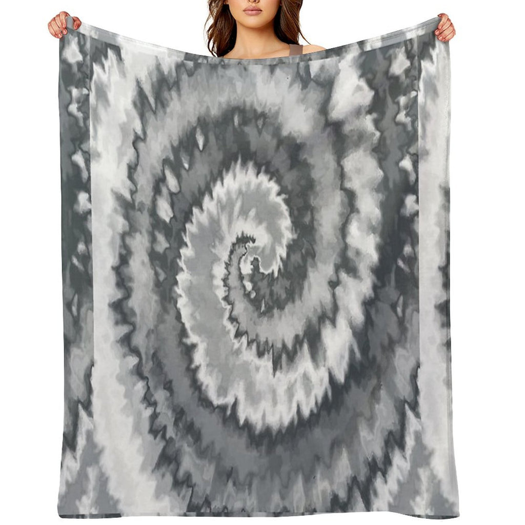 Colorful Swirl in Grey & White Shade Pattern 117 Lightweight Throw Blanket