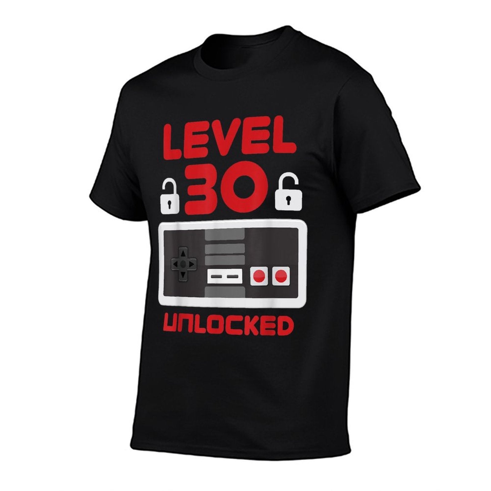 Level 30 Unlocked Gamer 30th Birthday  High-quality Stitching T-Shirt