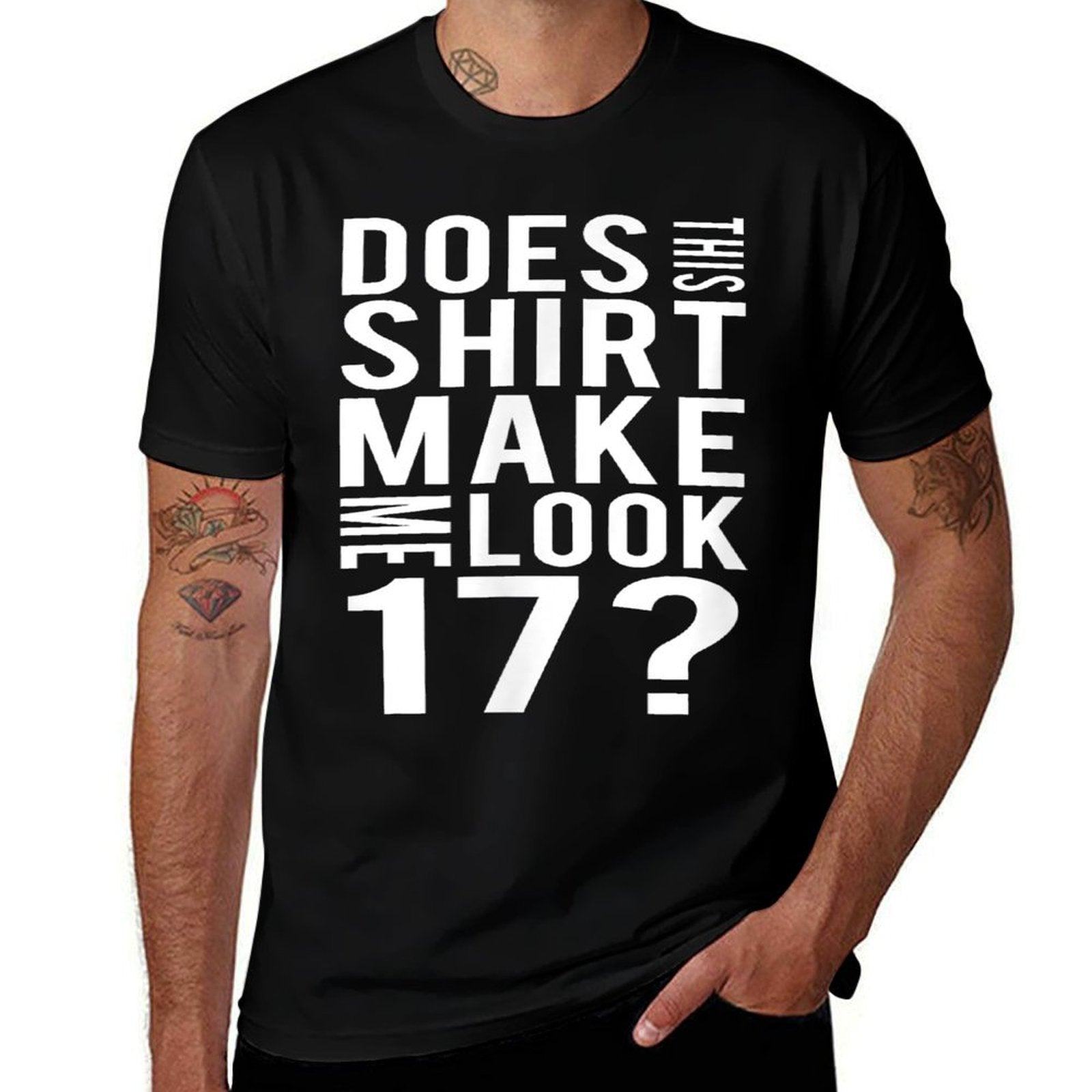 17 Years Old Funny 17th Birthday Party T Gift  Breathable T-Shirt