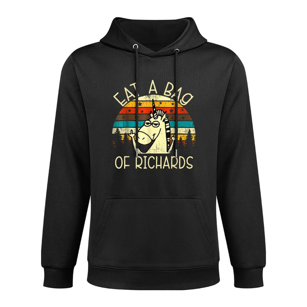 Eat A Bag Of Richards Funny Joke Meme Humor Name Unicorn Men Unisex Design Hoodie
