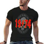Rockin' Since 1974 Classic Rock 1974 Birthday  High-quality Stitching T-Shirt