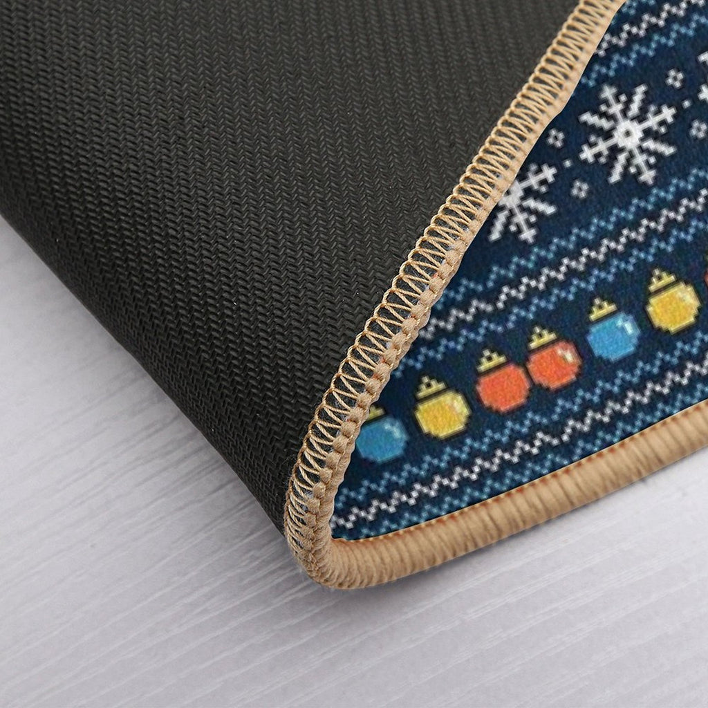 Christmas Narwhals  Versatile Bath Mat